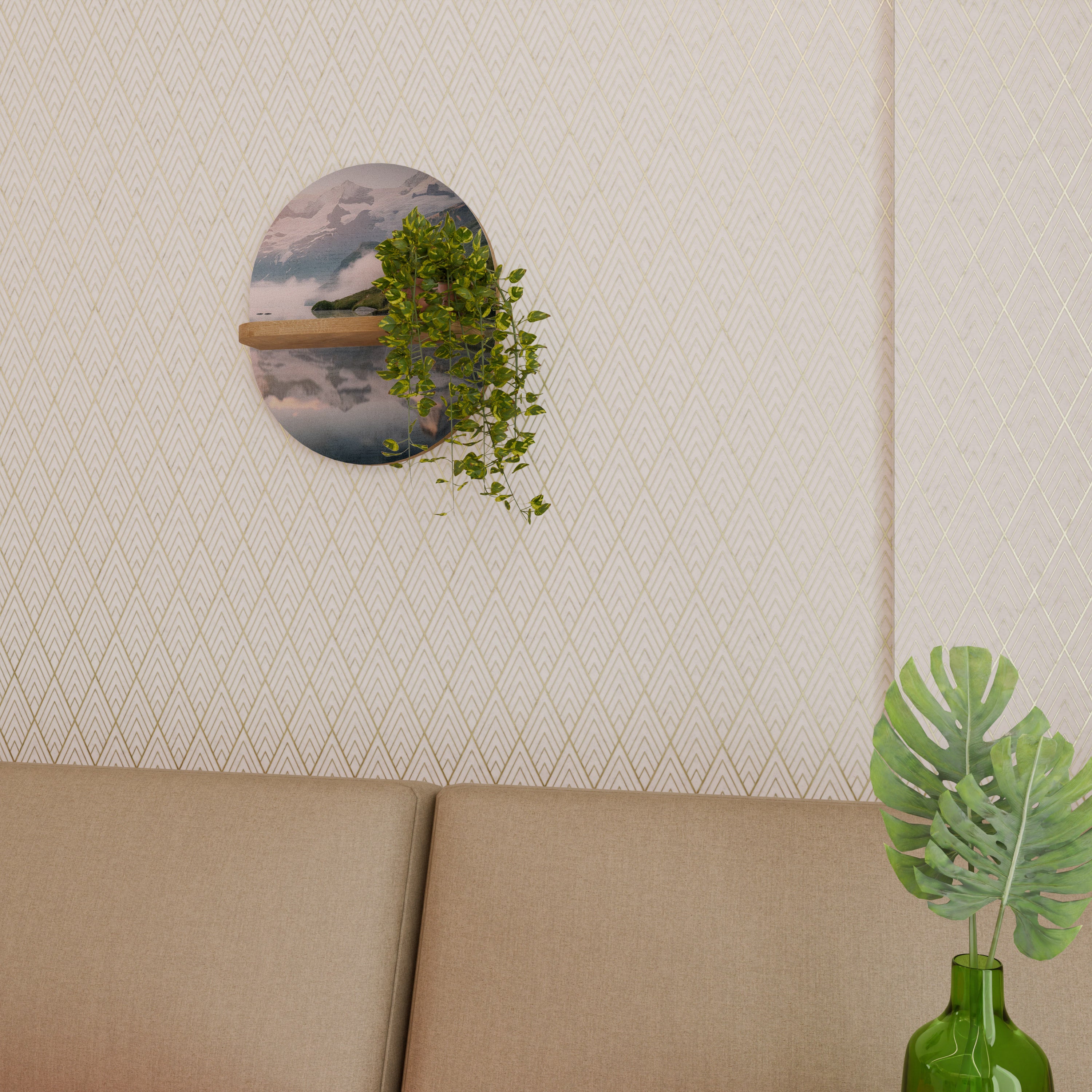 FOGGY HORIZON Decorative Art Shelf