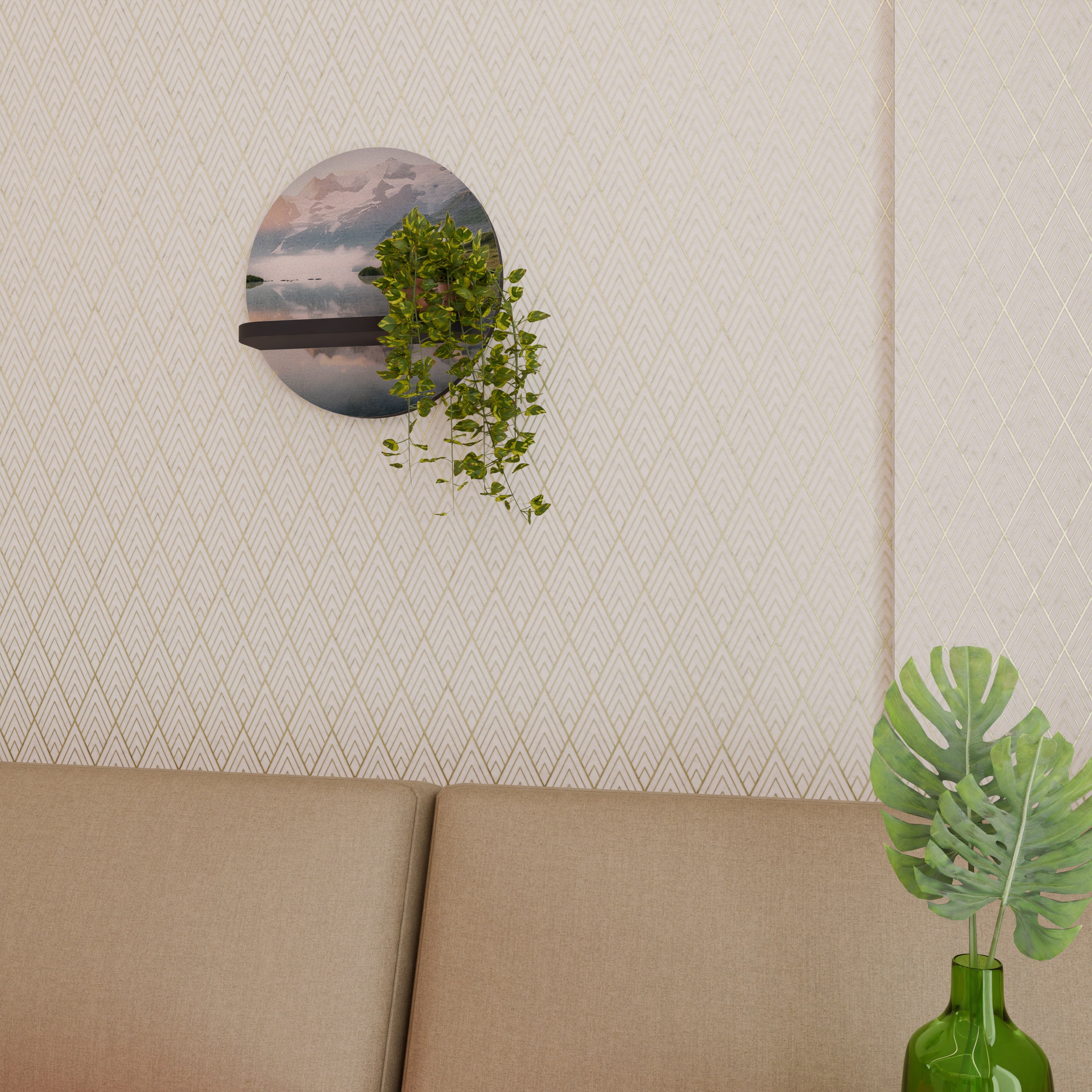 FOGGY HORIZON Decorative Art Shelf