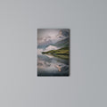 FOGGY HORIZON Vertical Canvas Print