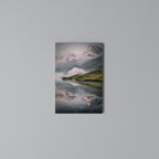FOGGY HORIZON Vertical Canvas Print