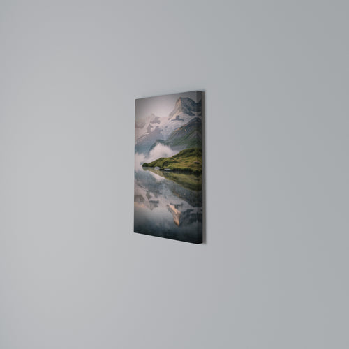 FOGGY HORIZON Vertical Canvas Print