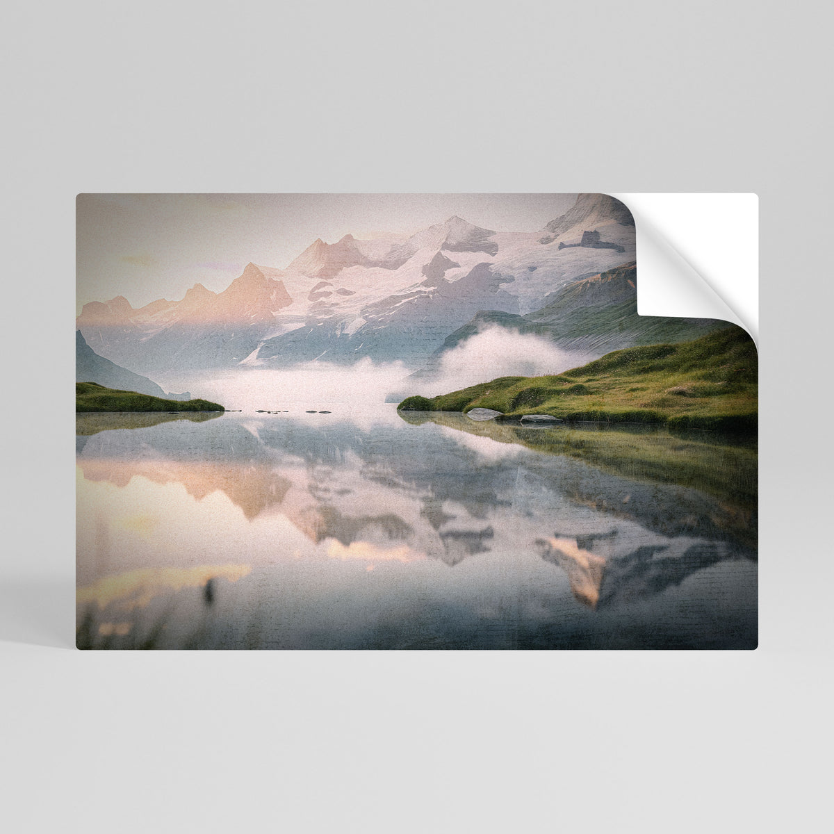 FOGGY HORIZON Poster Orizzontale Adesivo