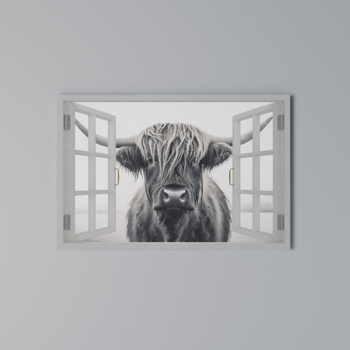 WILDLY WINDOWED VIEWS Horizontal Canvas Print