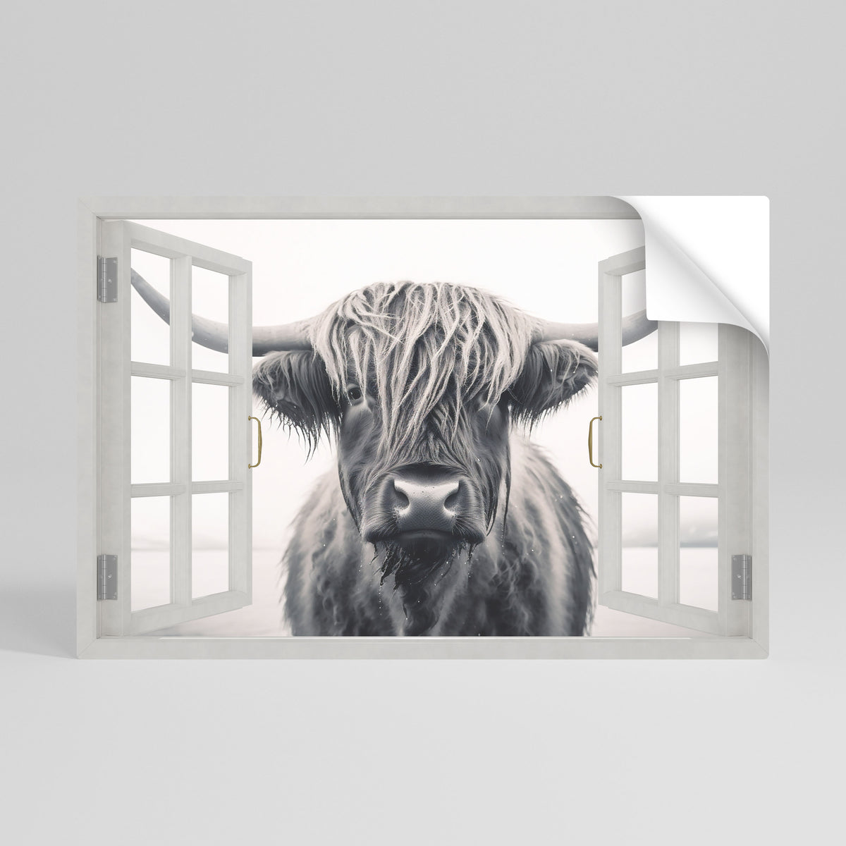WILDLY WINDOWED VIEWS Poster Orizzontale Adesivo