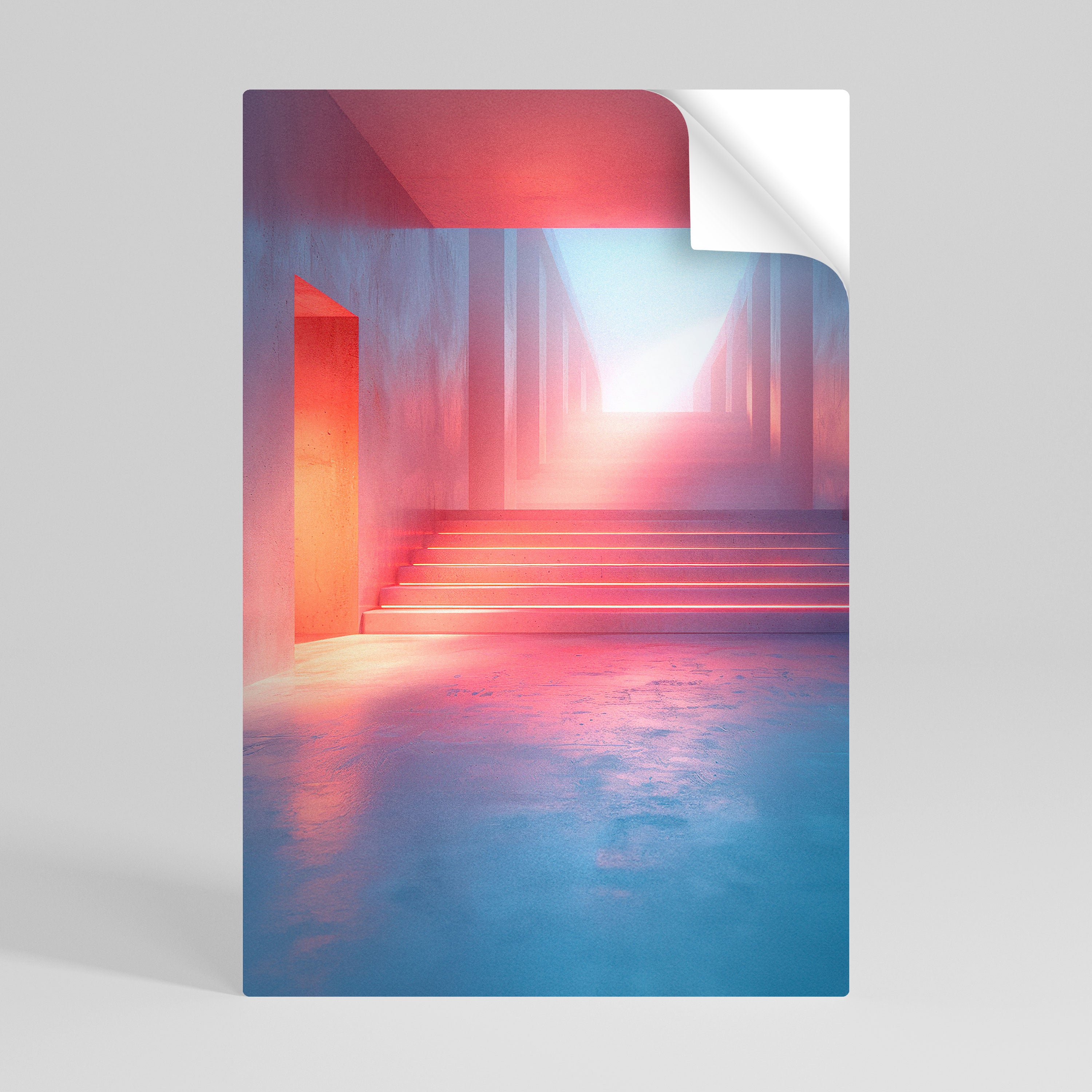 BRIGHT DIRECTION Selbstklebendes Poster - Hochformat