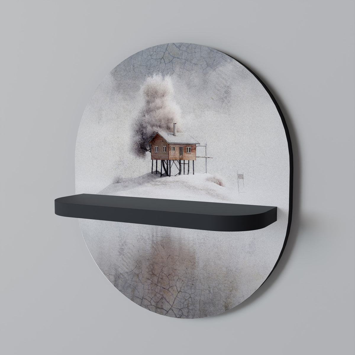 SILENT CABIN Dekoratives Wandregal