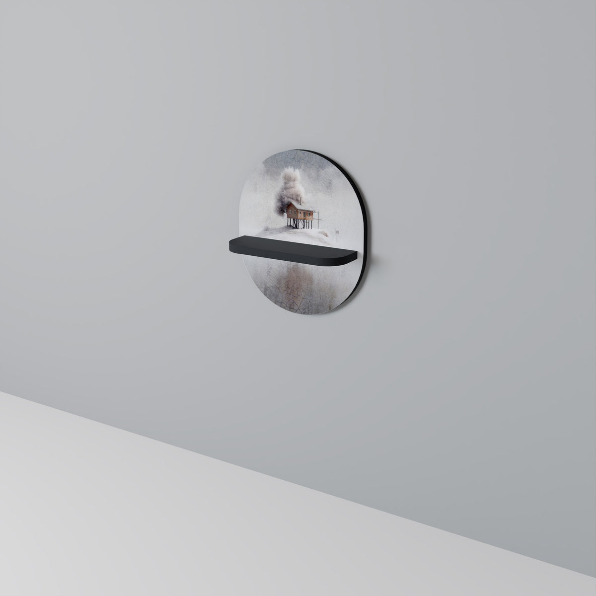 SILENT CABIN Dekoratives Wandregal
