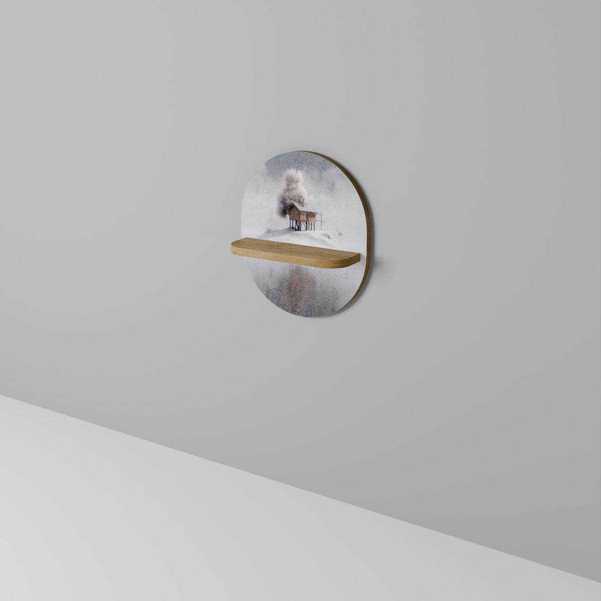 SILENT CABIN Dekoratives Wandregal