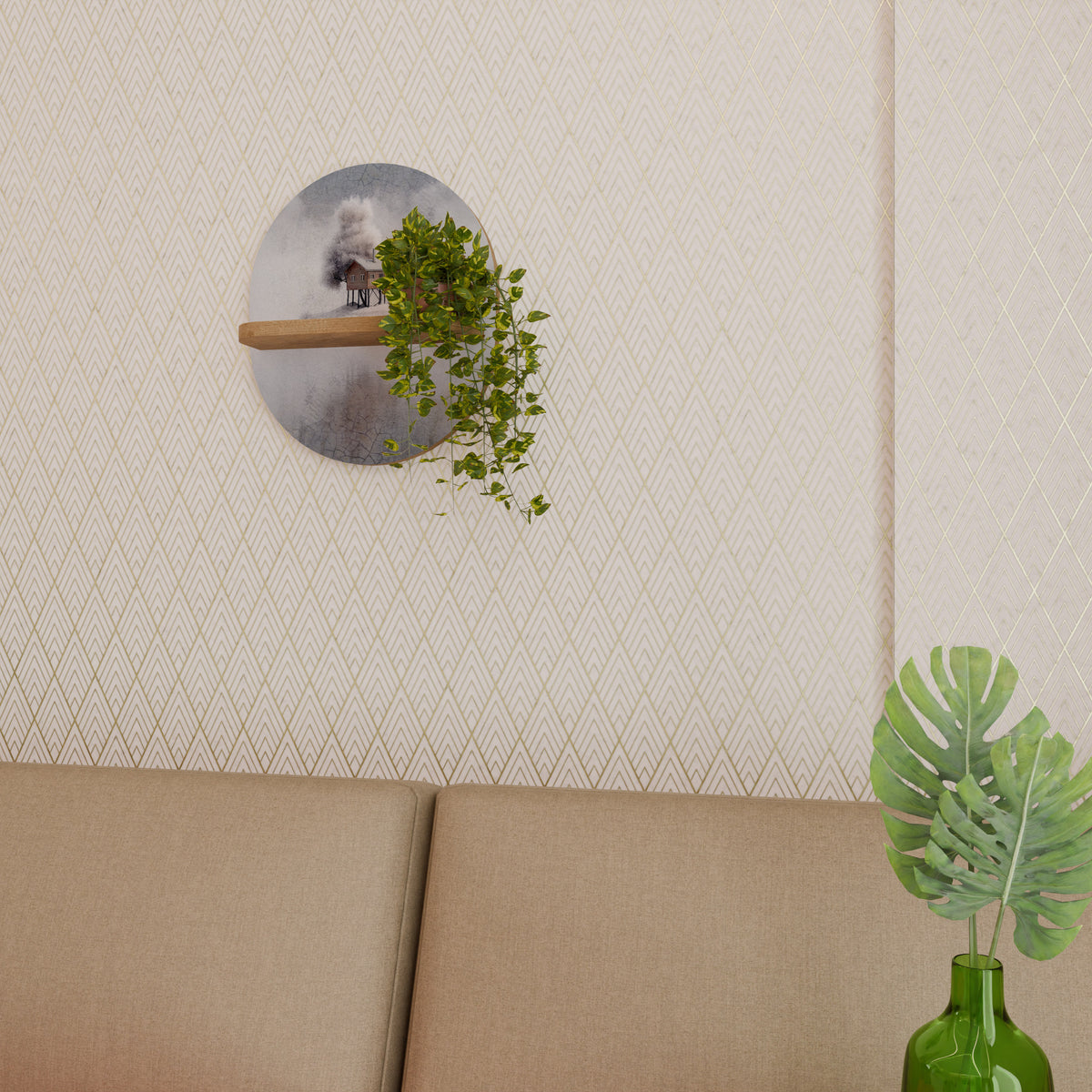 SILENT CABIN Dekoratives Wandregal