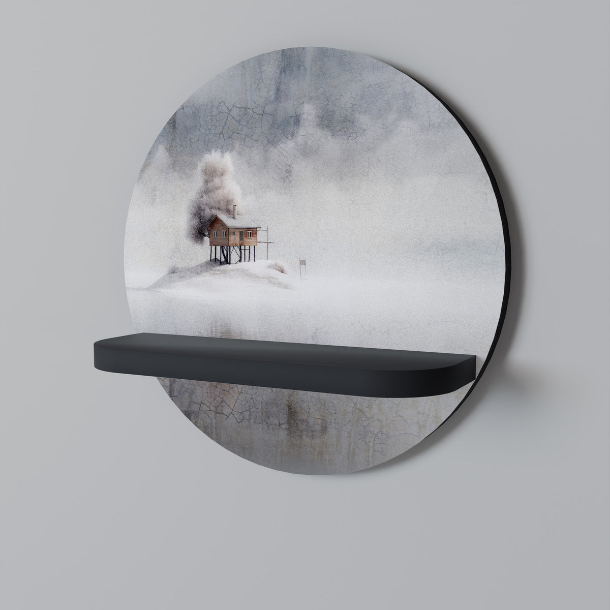 SILENT CABIN Dekoratives Wandregal