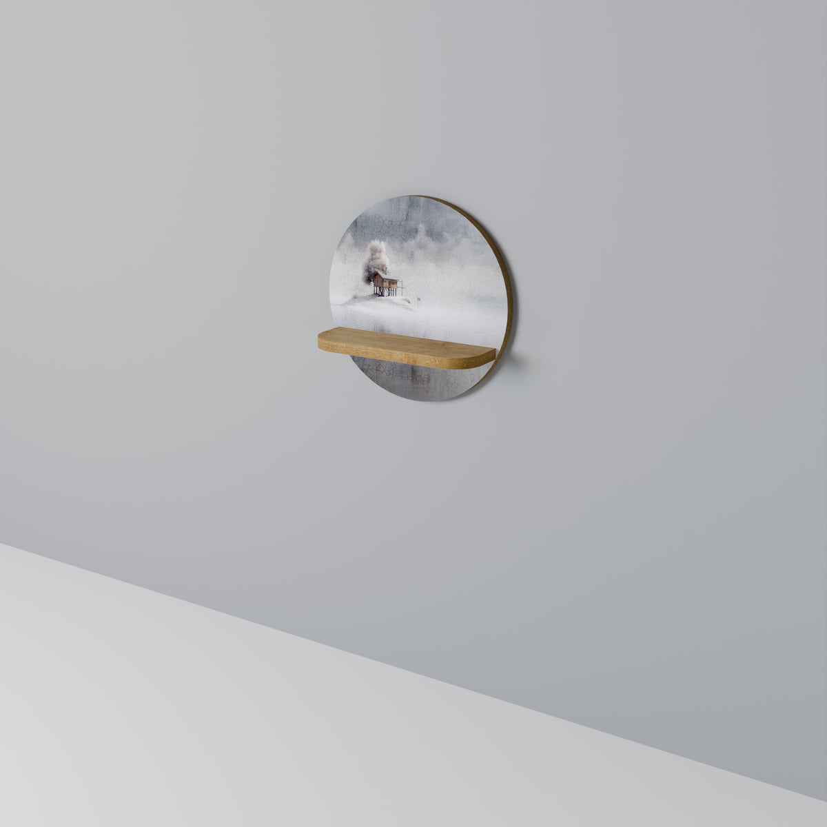 SILENT CABIN Dekoratives Wandregal