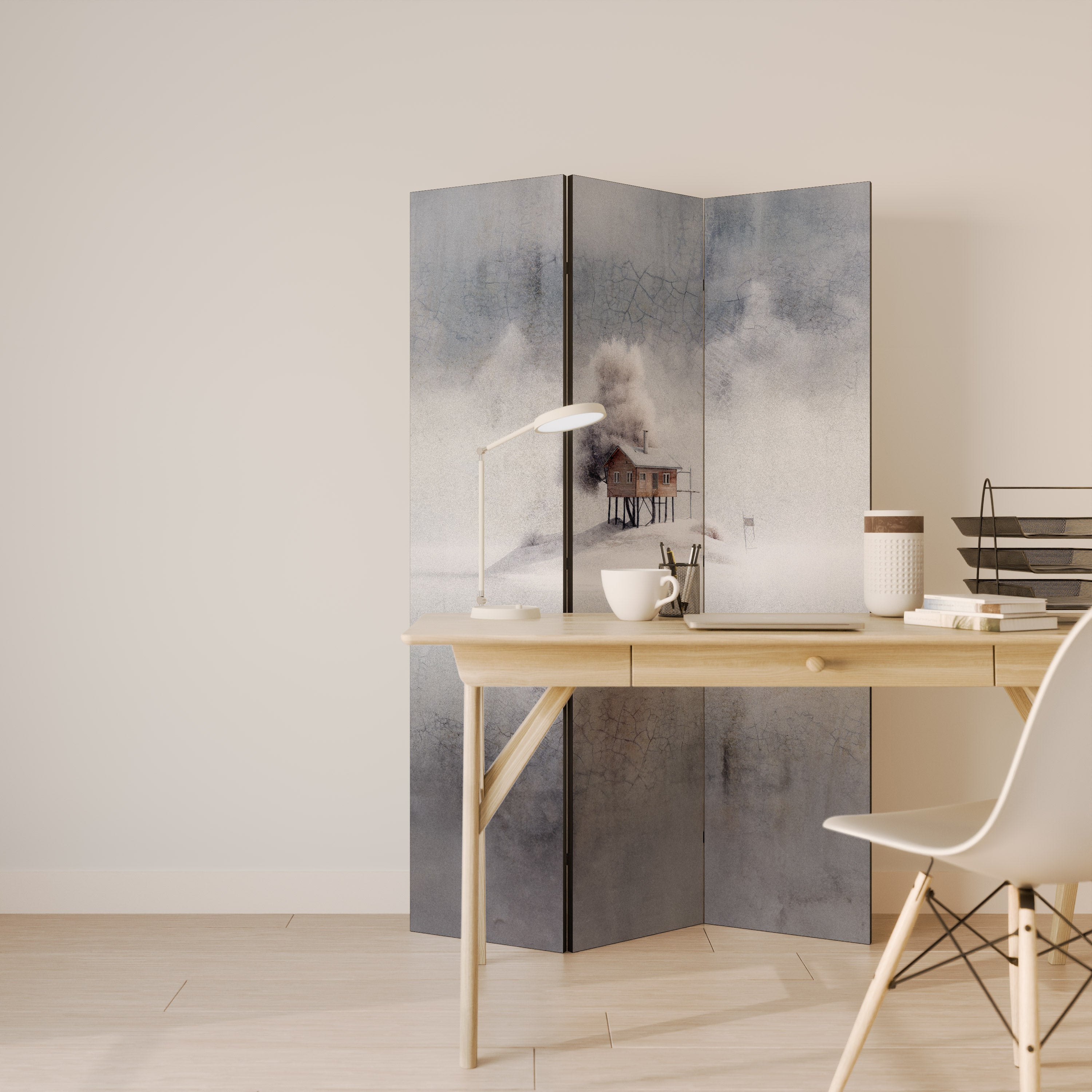 SILENT CABIN 3-Panel Room Divider