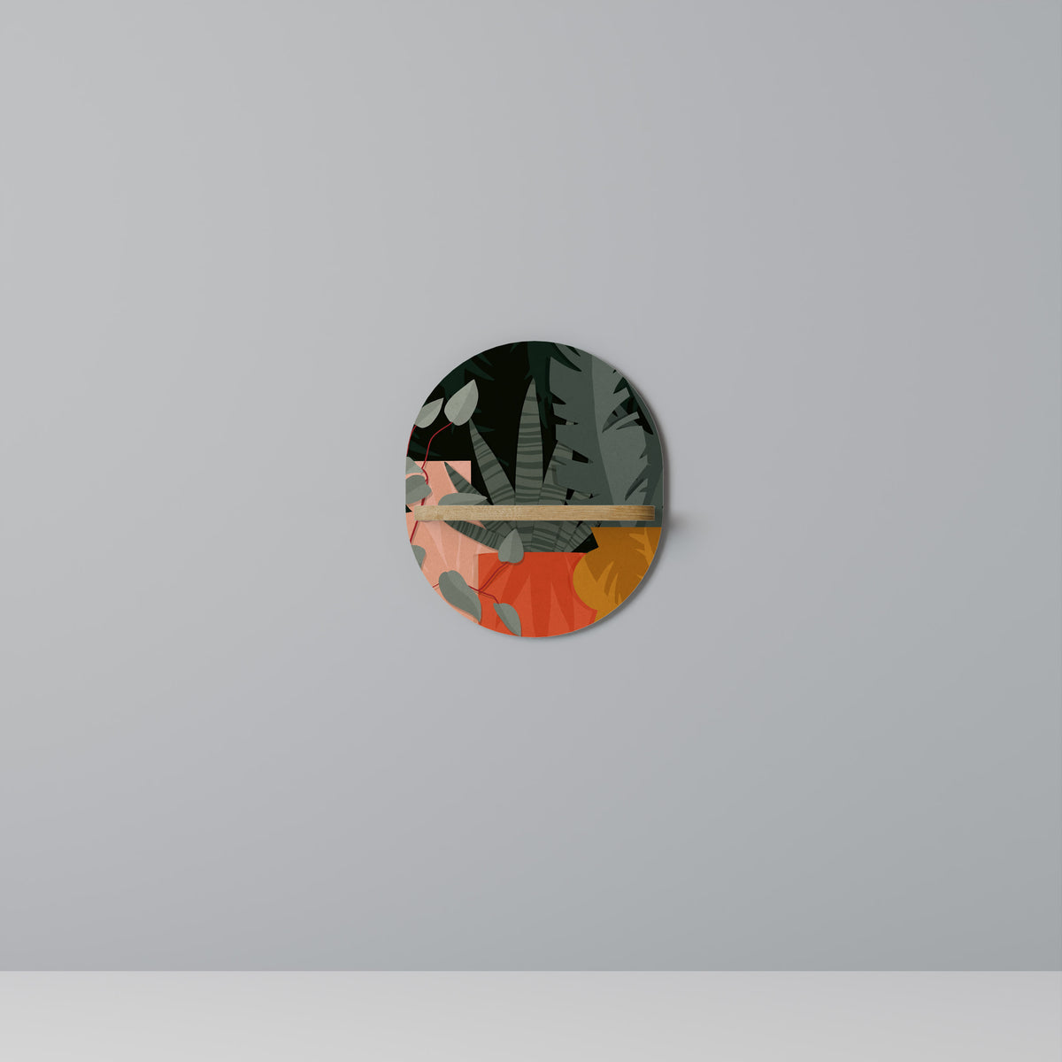 TROPICAL COMPOSITION Art Shelf