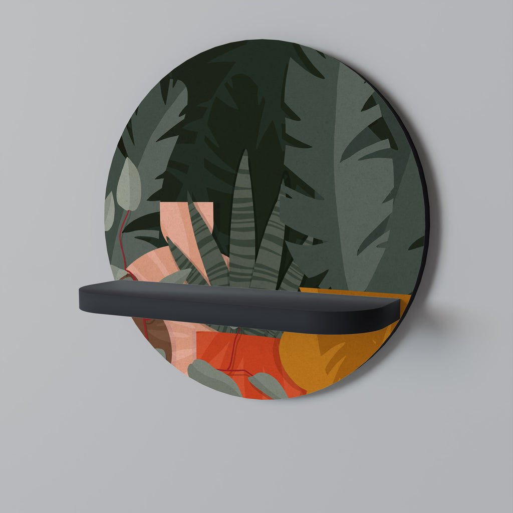 TROPICAL COMPOSITION Decorative Art Shelf