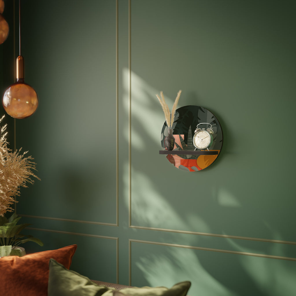 TROPICAL COMPOSITION Decorative Art Shelf