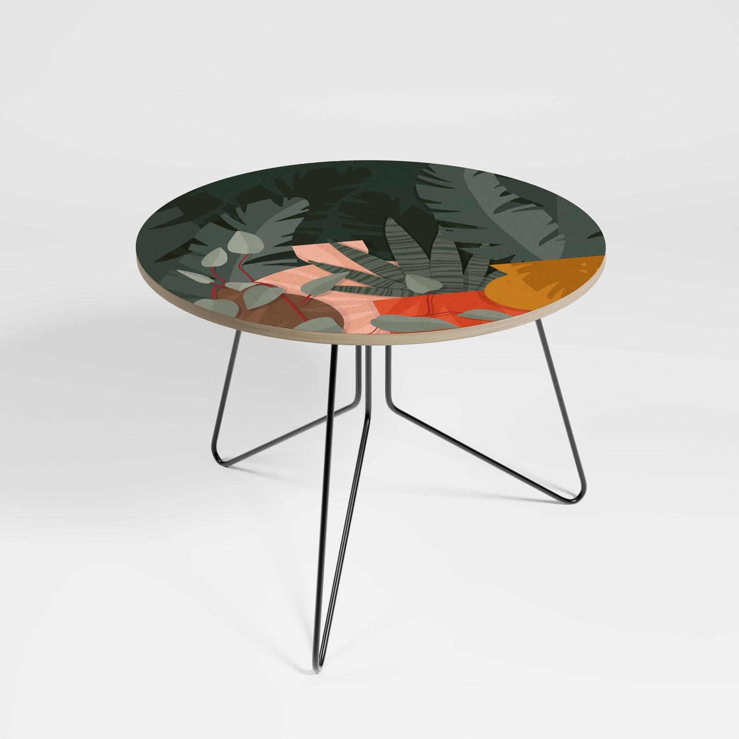 COMPOSITION TROPICALE Grande Table Basse