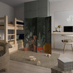 TROPICAL COMPOSITION 4-Panel Room Divider