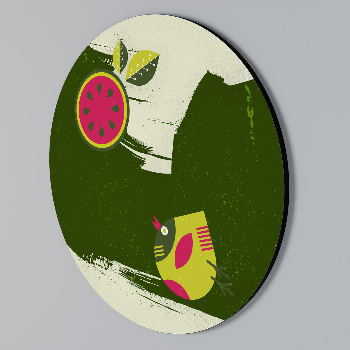 FRUITFUL SWIRLS Kulatá nástěnná dekorace