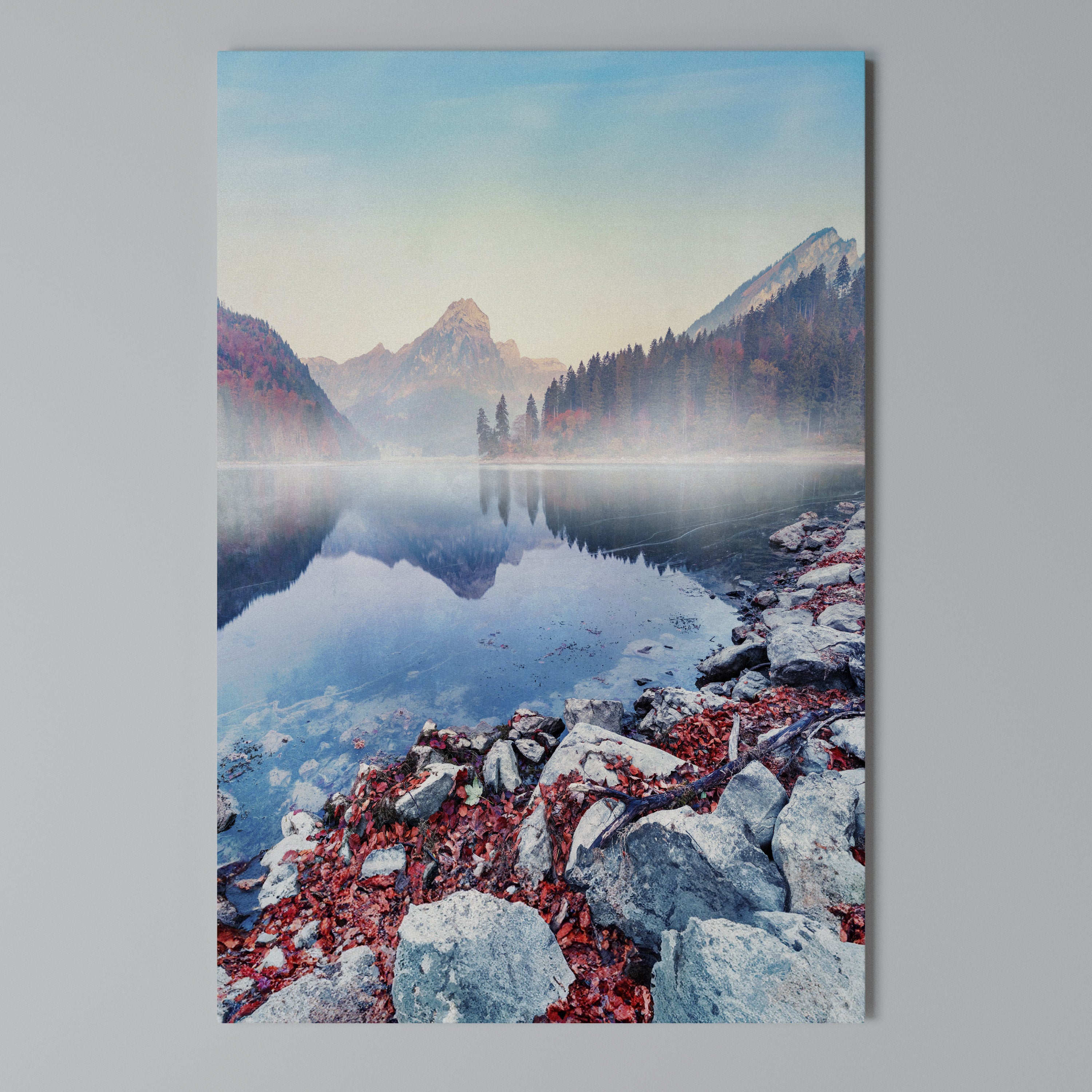 TRANQUIL WATERSCAPE Cuadro en lienzo vertical