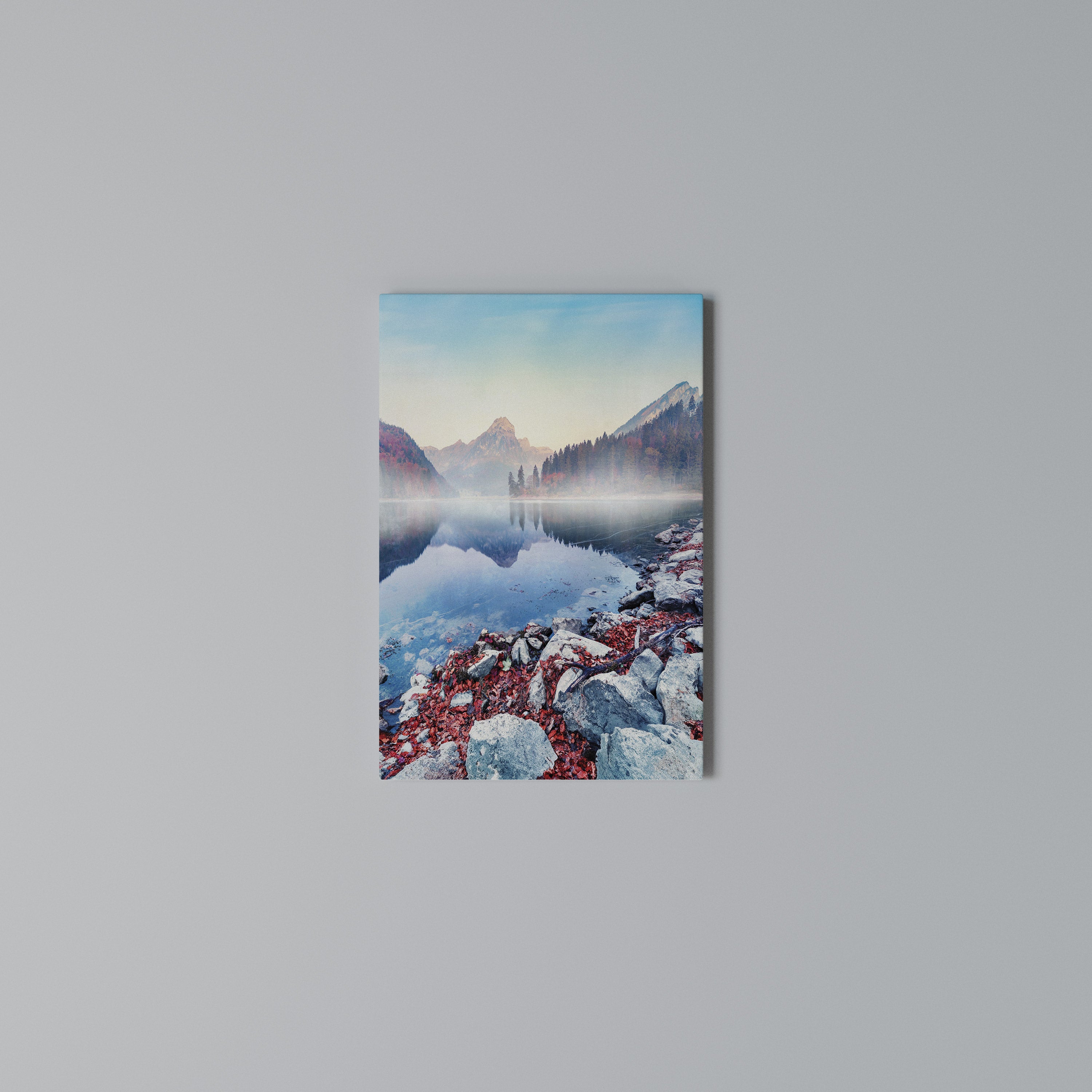 TRANQUIL WATERSCAPE Cuadro en lienzo vertical