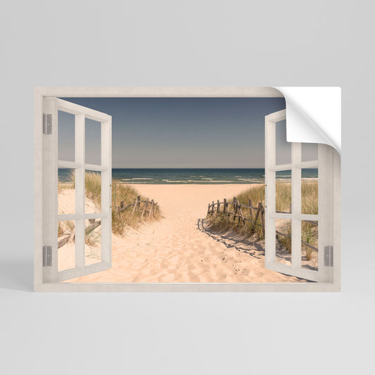 SANDY DREAMSCAPE Poster Orizzontale Adesivo