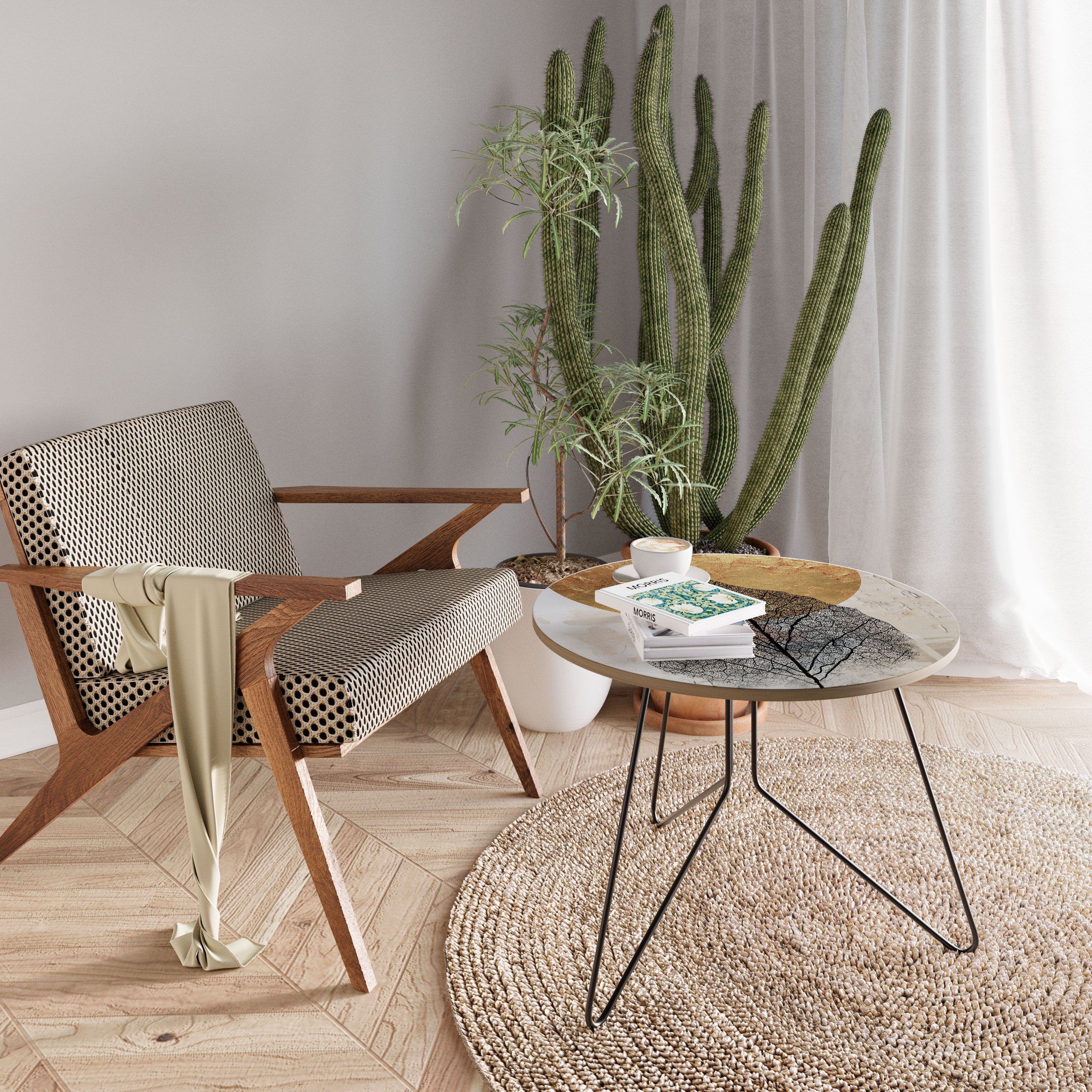 GOLD NERVATIO Couchtisch