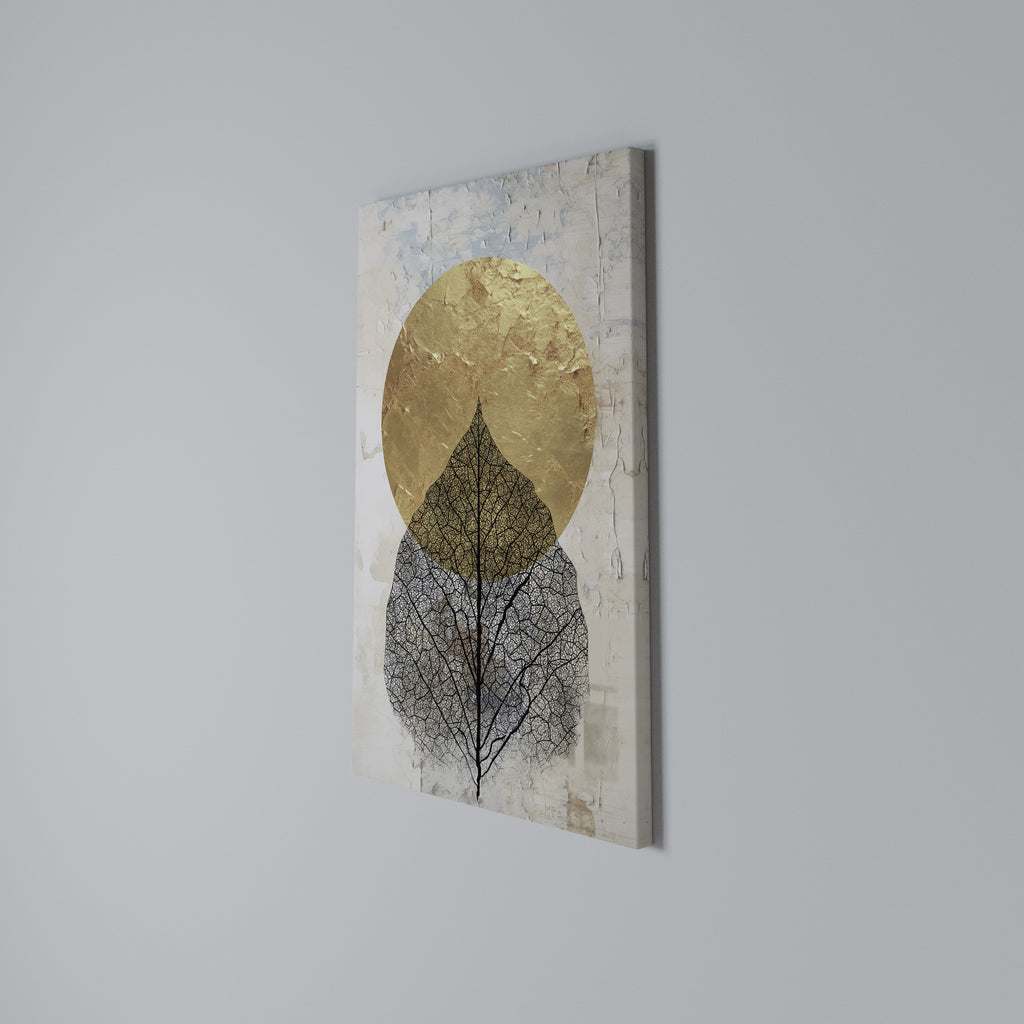 GOLD NERVATIO Quadro em tela vertical