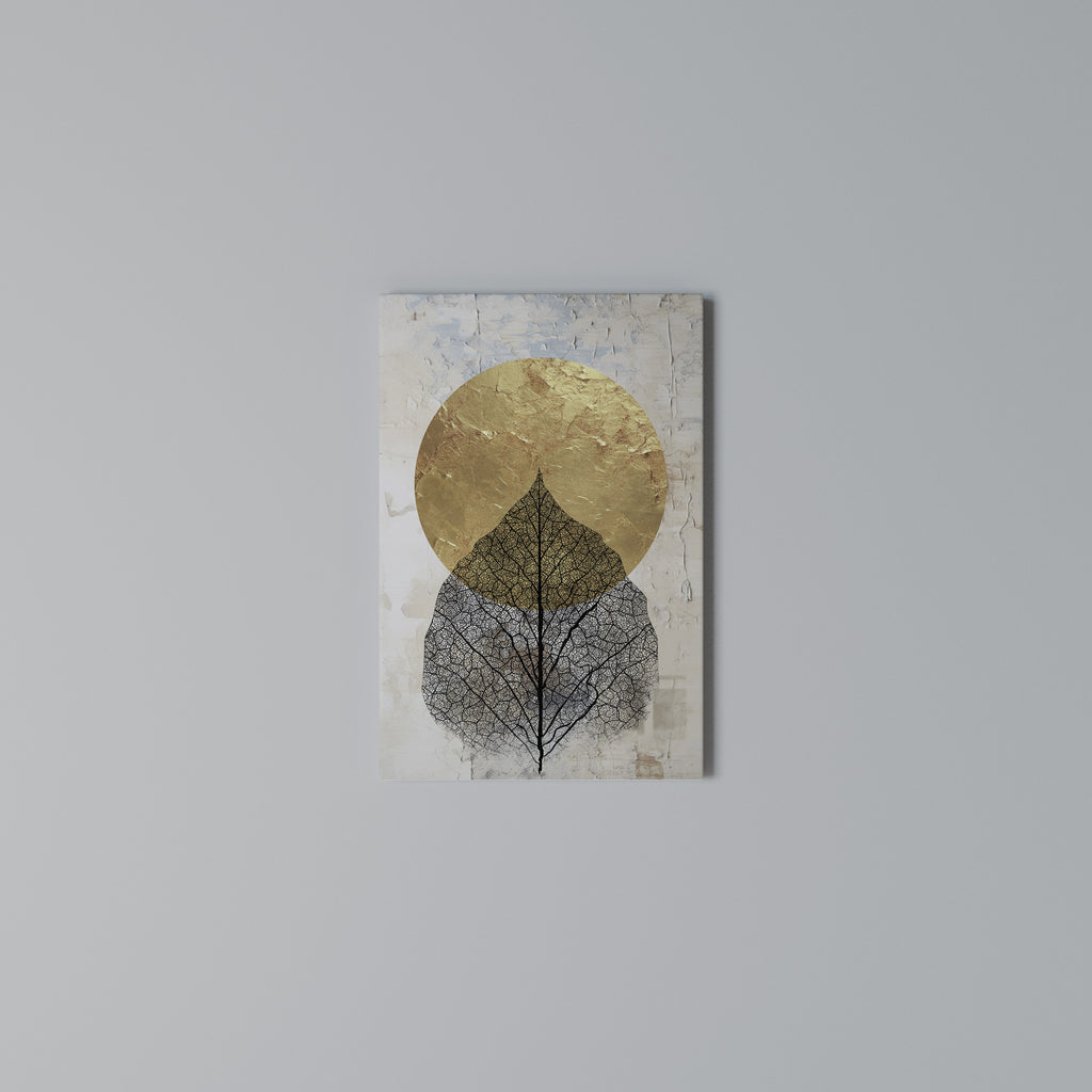 GOLD NERVATIO Quadro em tela vertical