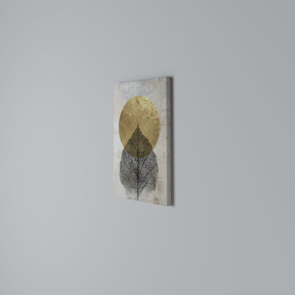 GOLD NERVATIO Quadro em tela vertical