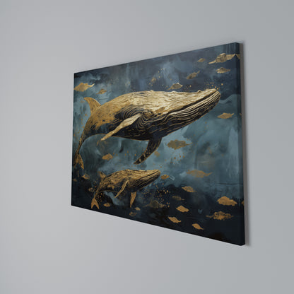 WHALE SONG SYMPHONY Horizontal Canvas Print
