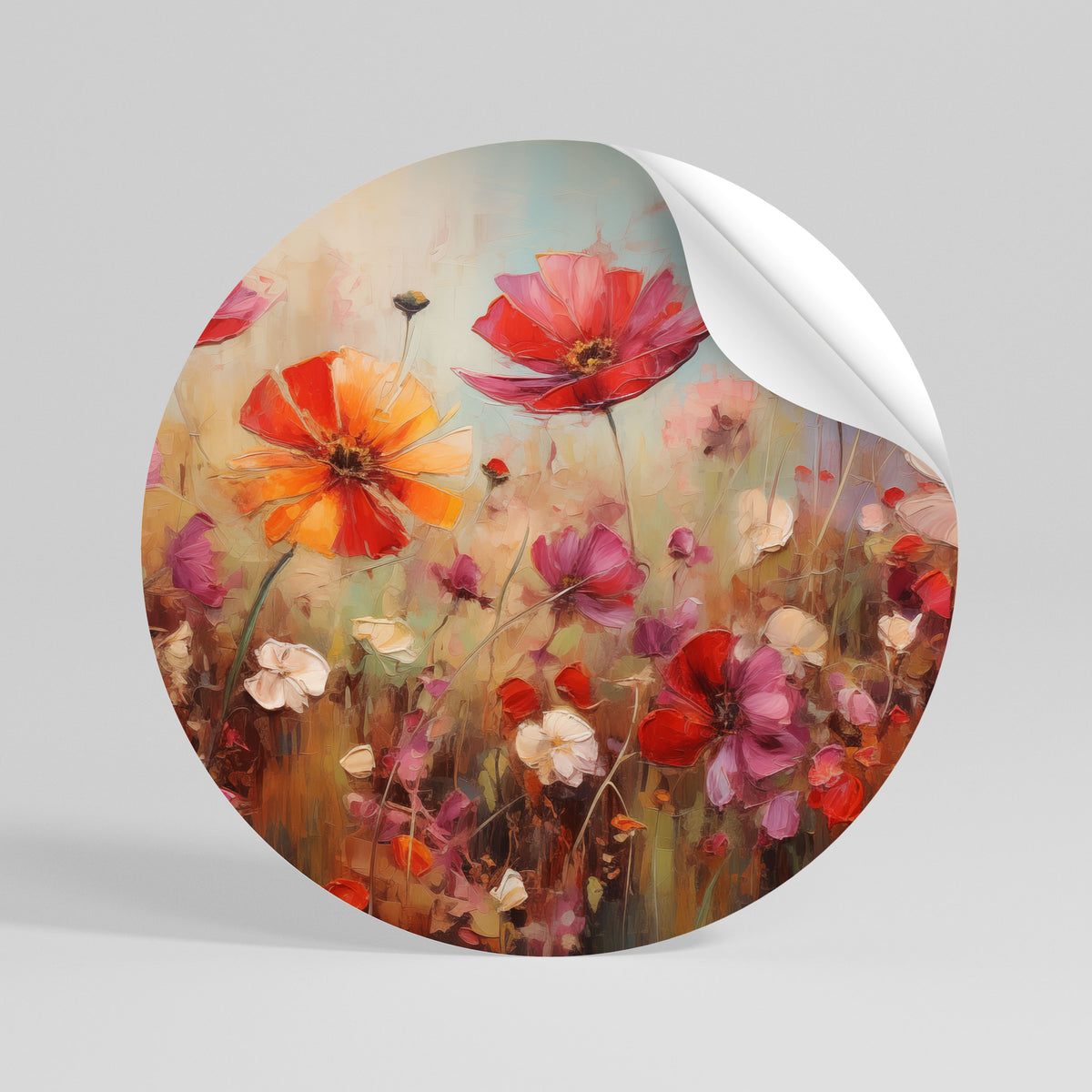 GARDEN DAYDREAM Runder Wandsticker zum Abziehen und Aufkleben