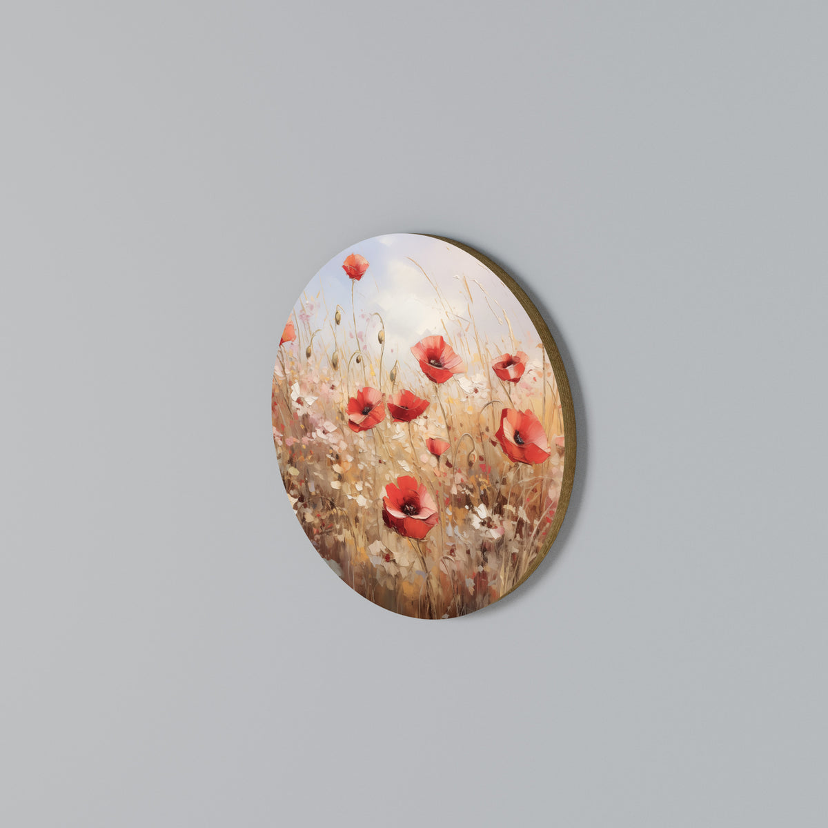 POPPY DREAMSCAPE Rund väggdekor