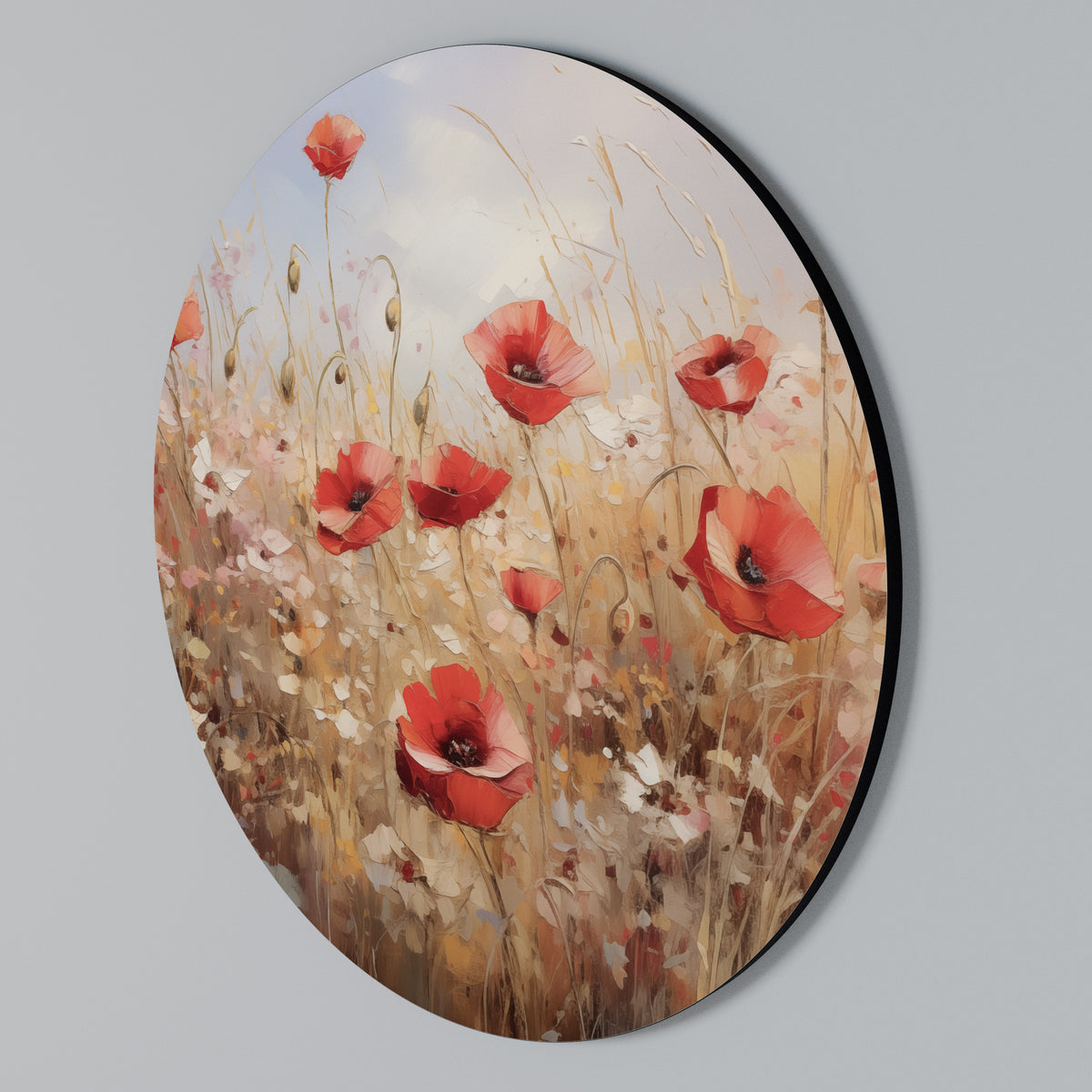 POPPY DREAMSCAPE Rund väggdekor