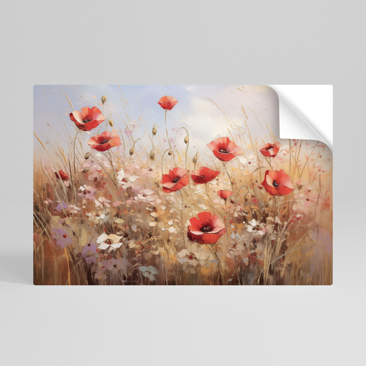 POPPY DREAMSCAPE Poster Orizzontale Adesivo