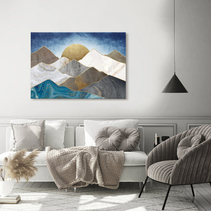 SHEEN OF PEAKS Cuadro en lienzo horizontal