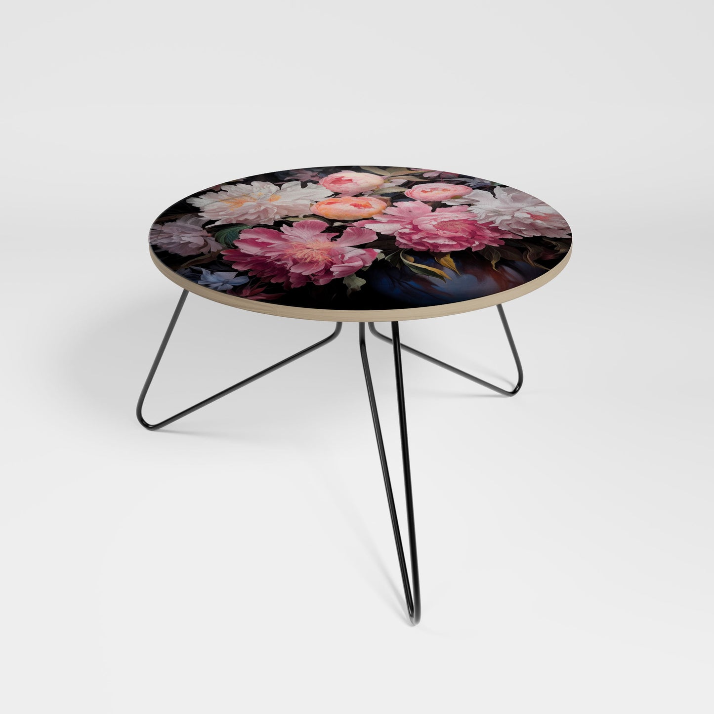 Petite table basse CRASHED PEONIES