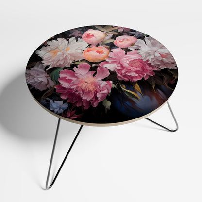 Petite table basse CRASHED PEONIES