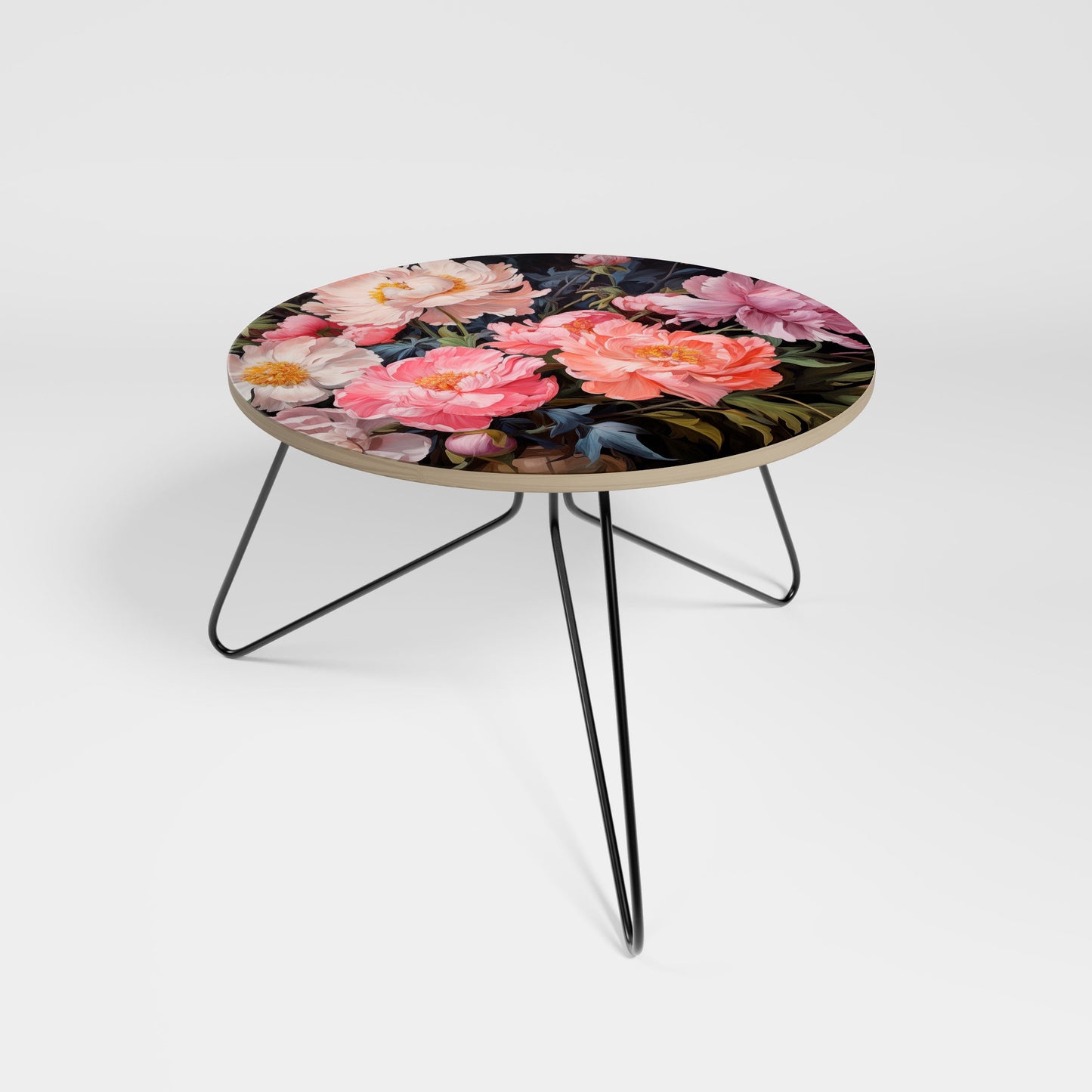 PEONIES BLOSSOM Small Coffee Table