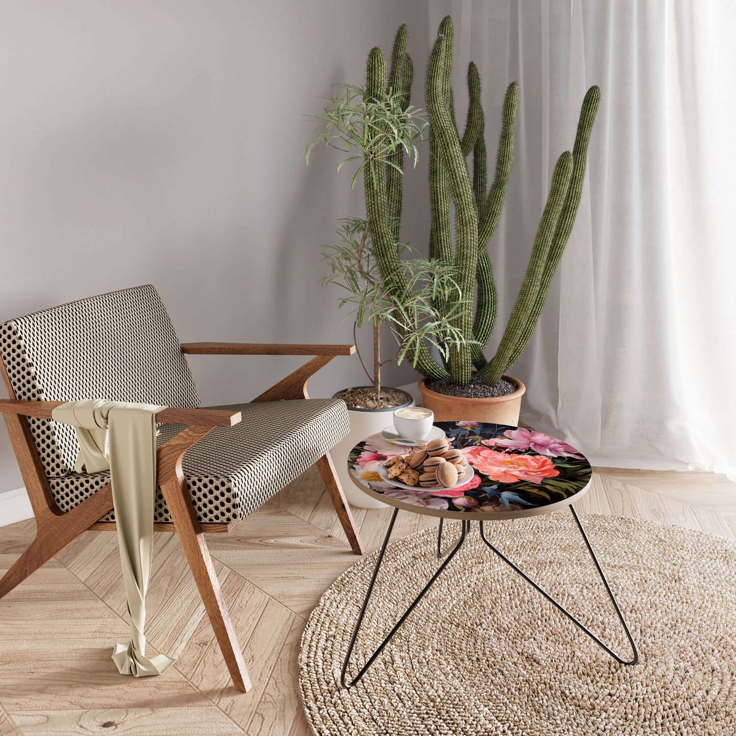 PEONIES BLOSSOM Small Coffee Table