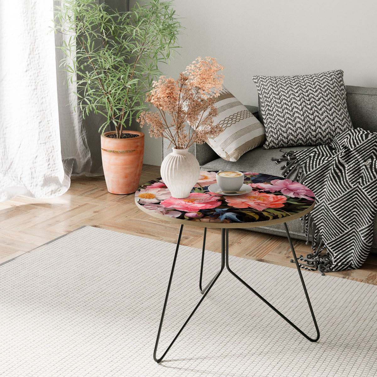 PEONIES BLOSSOM Coffee Table