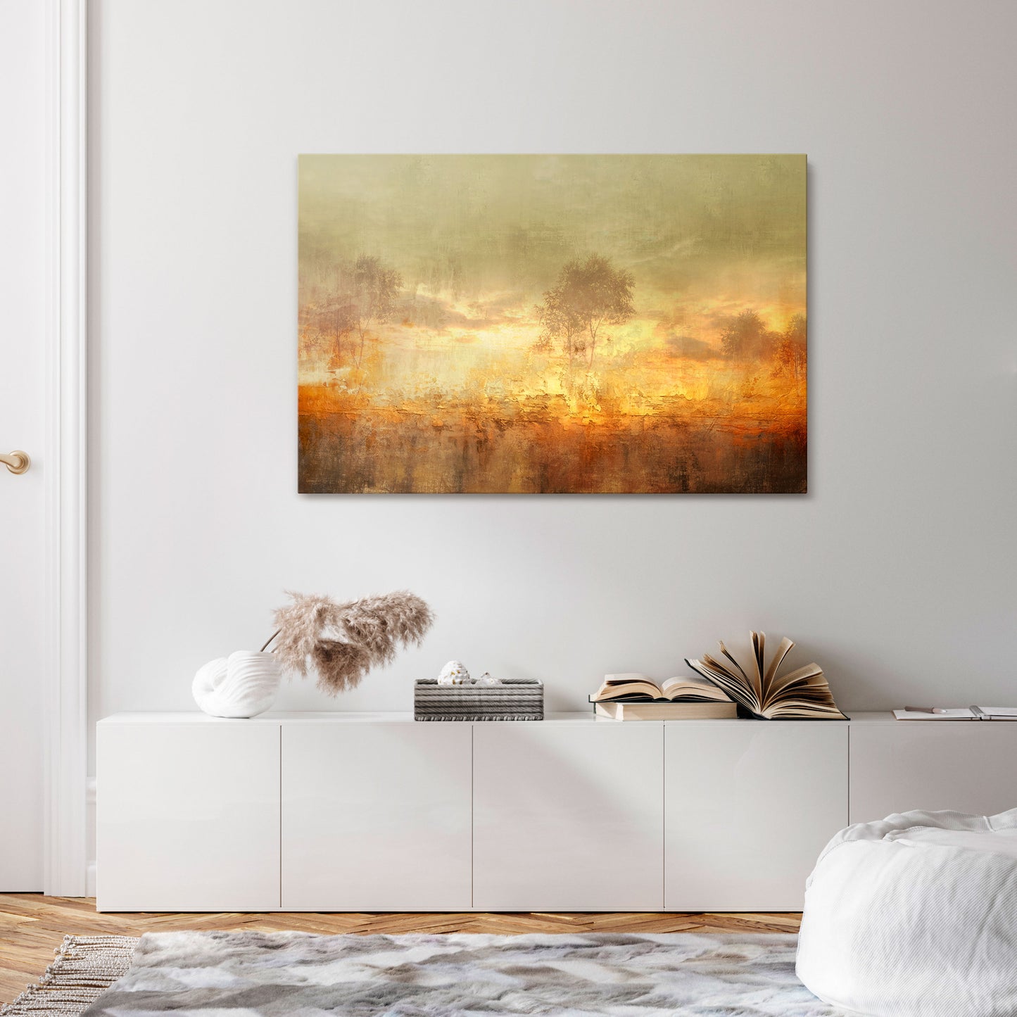 AMBER DREAMSCAPE Cuadro en lienzo horizontal