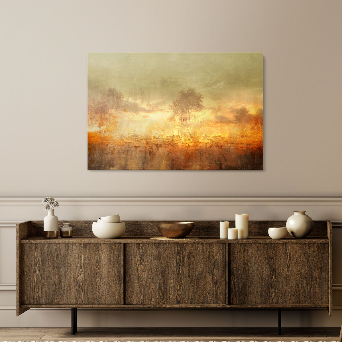 AMBER DREAMSCAPE Cuadro en lienzo horizontal