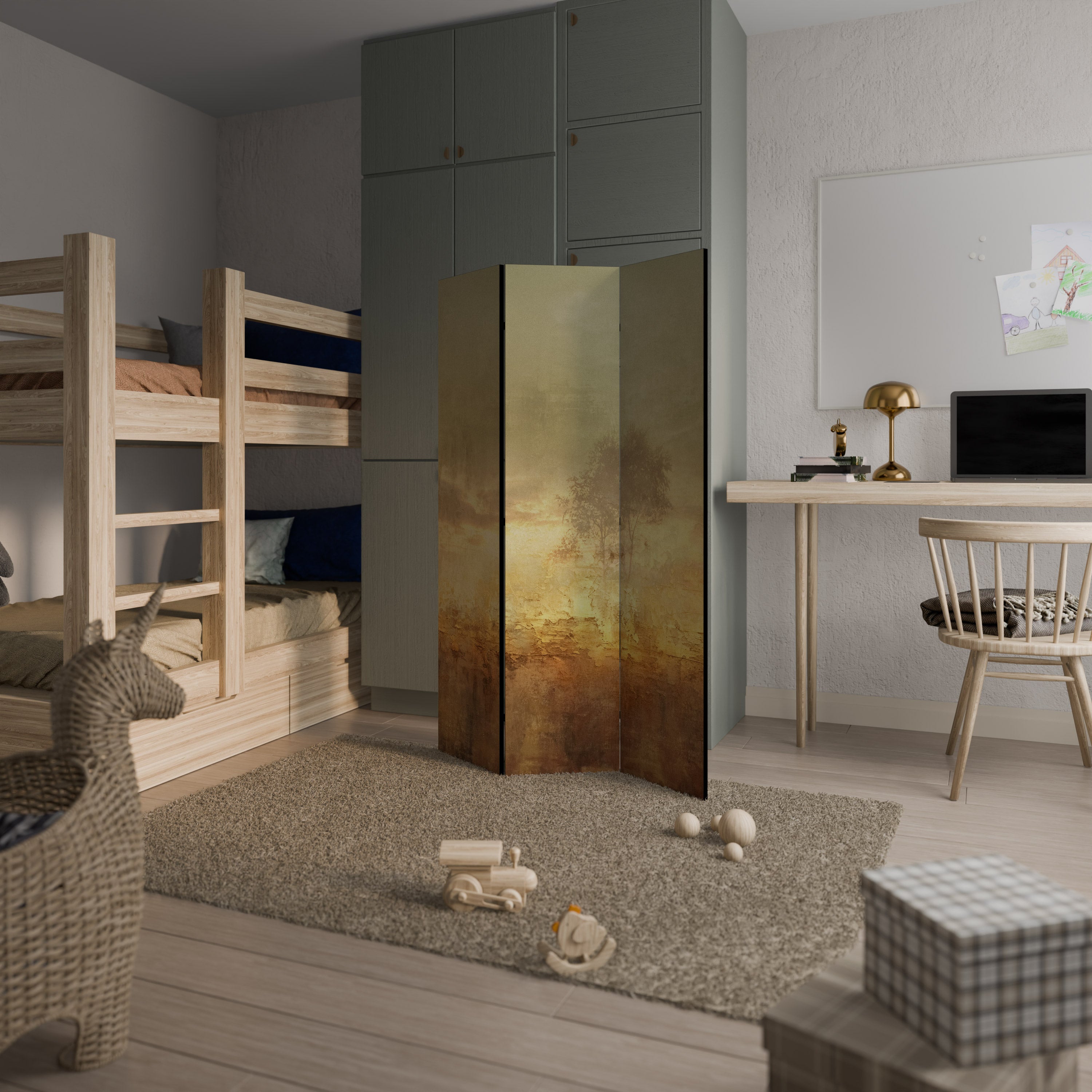 AMBER DREAMSCAPE 3-Panel Room Divider