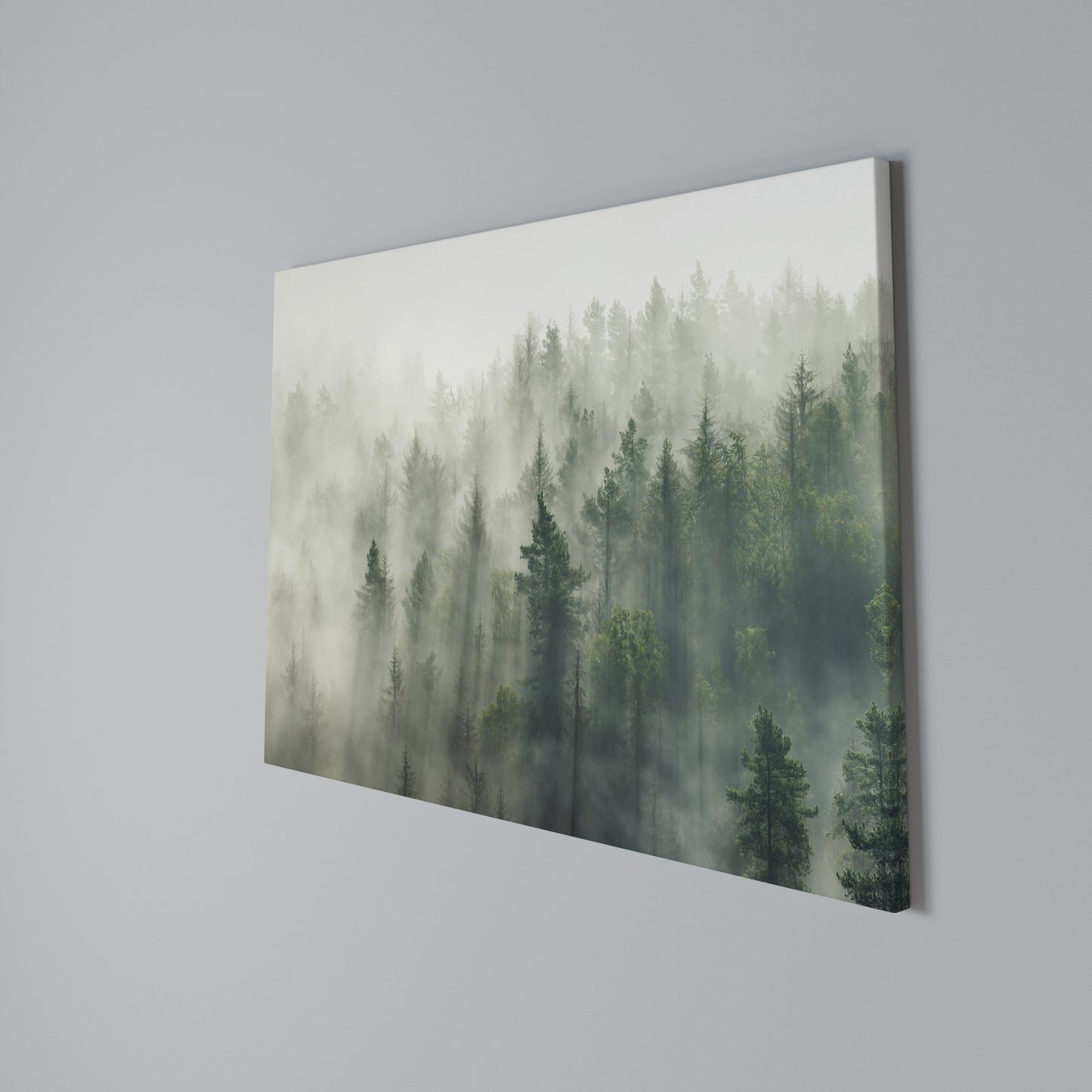MISTY FOREST Horizontal Canvas Print