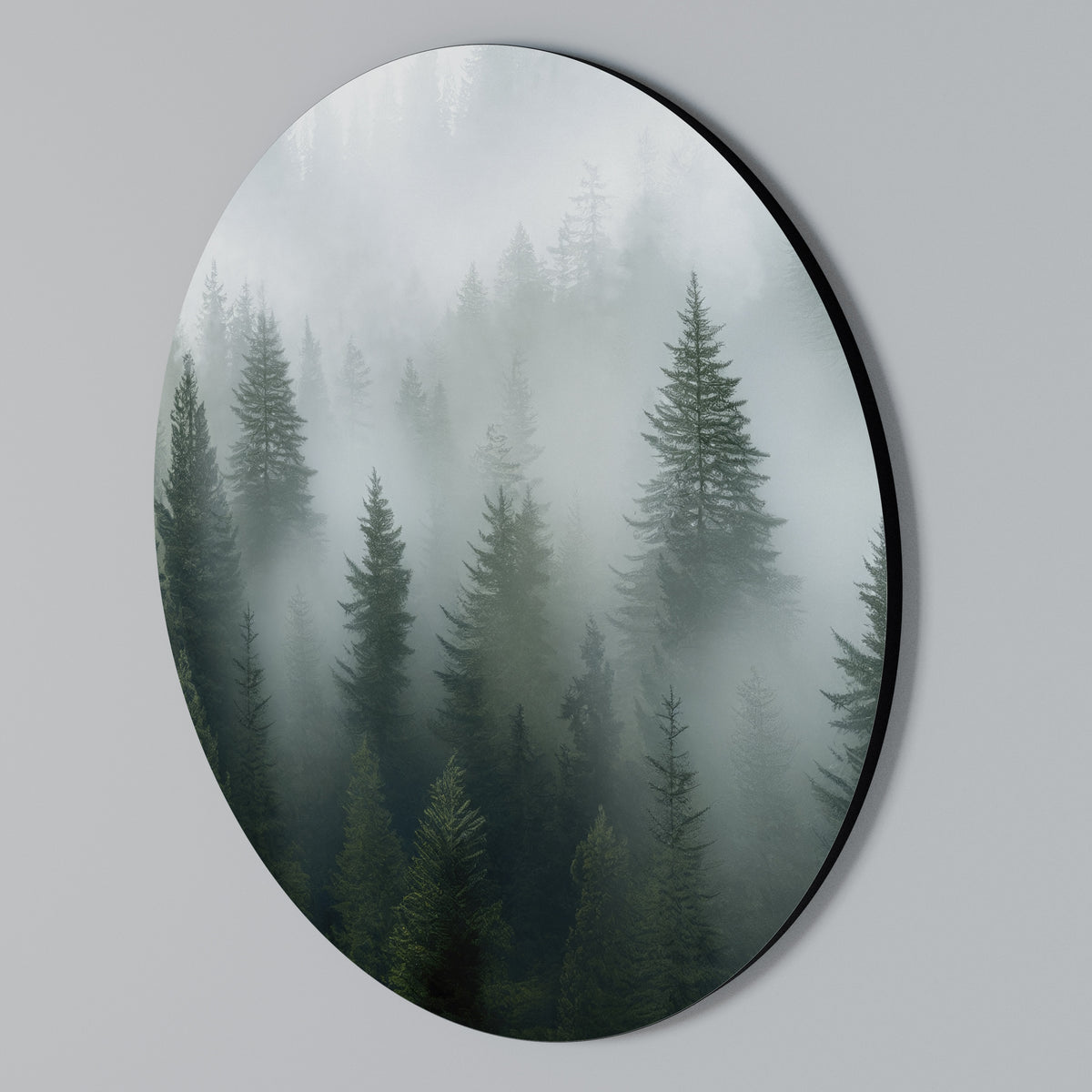 FOGGY CREST Στρογγυλός πίνακας ζωγραφικής