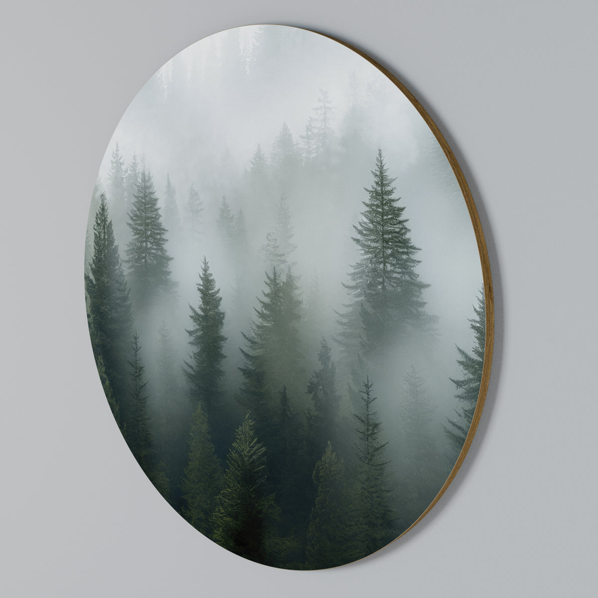 FOGGY CREST Στρογγυλός πίνακας ζωγραφικής