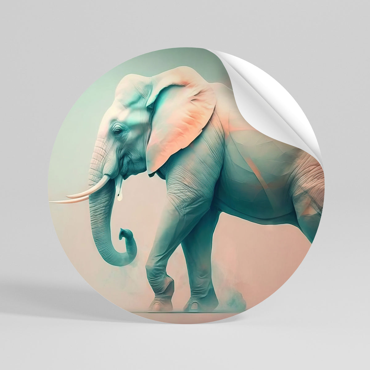 HOLO GIANT Runder Wandsticker zum Abziehen und Aufkleben