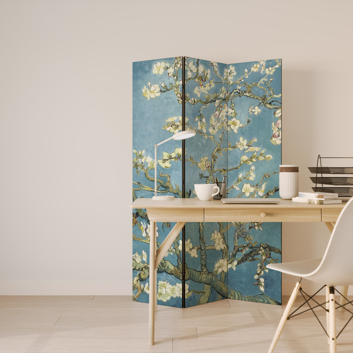 ALMOND BLOSSOM 3-Panel Room Divider