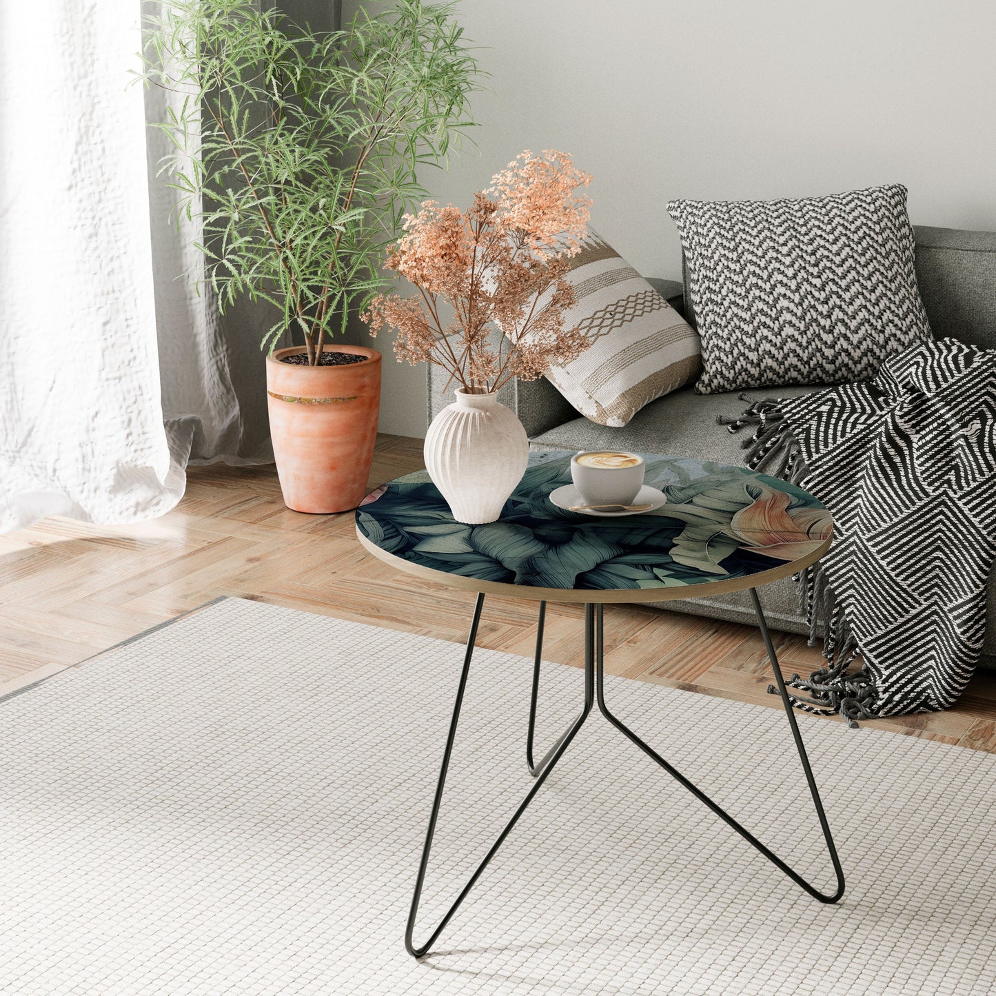 CRASHED LEAVES Large Coffee Table