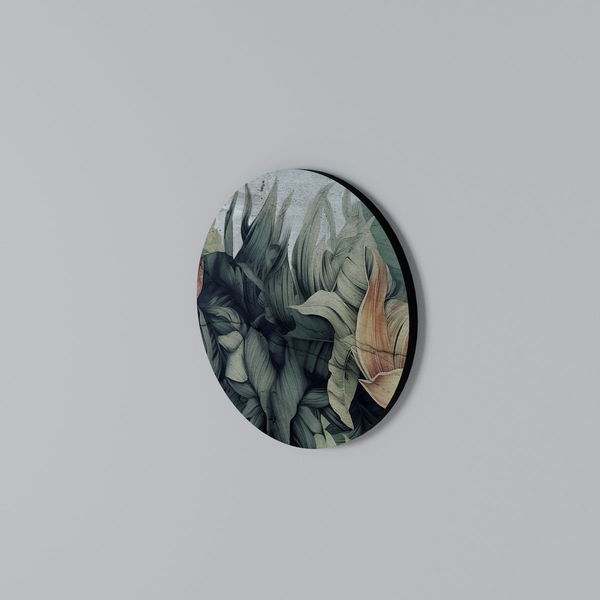 CRASHED LEAVES Kulatá nástěnná dekorace